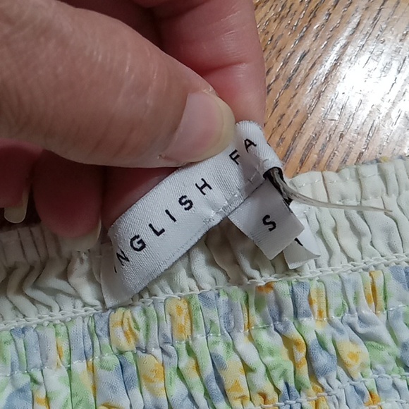 ENGLISH FACTORY ANTHROPOLOGIE Womens Dress Used Preowned SMALL PUFF SLEEVE yy - Picture 7 of 12